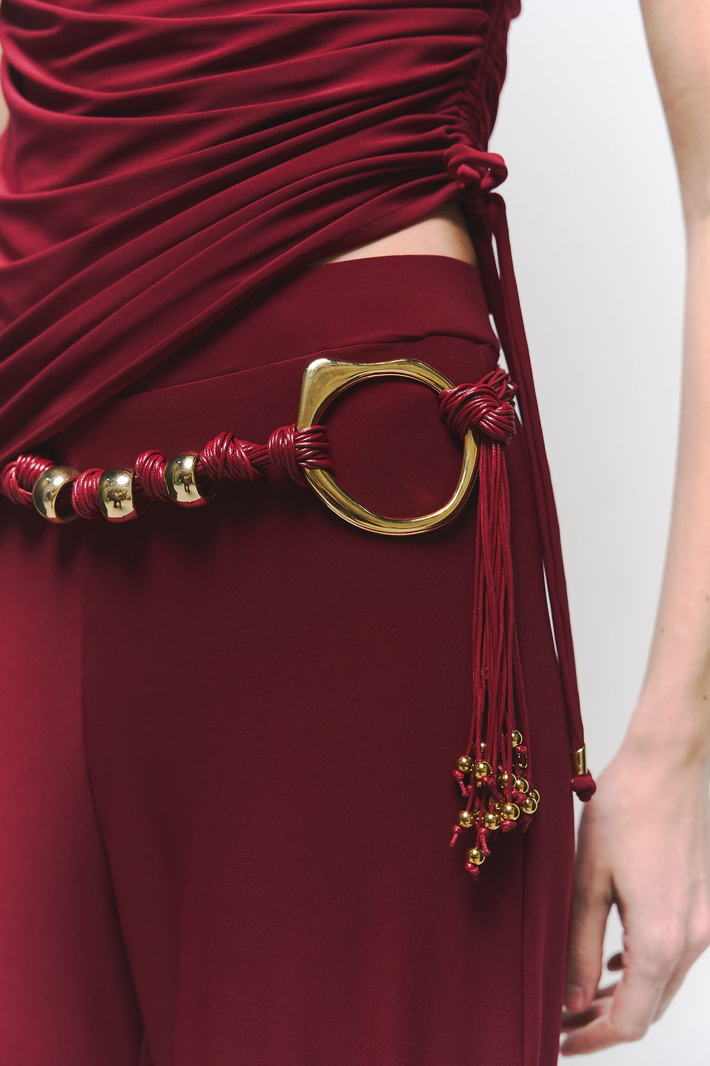 Ella Burgundy Trousers