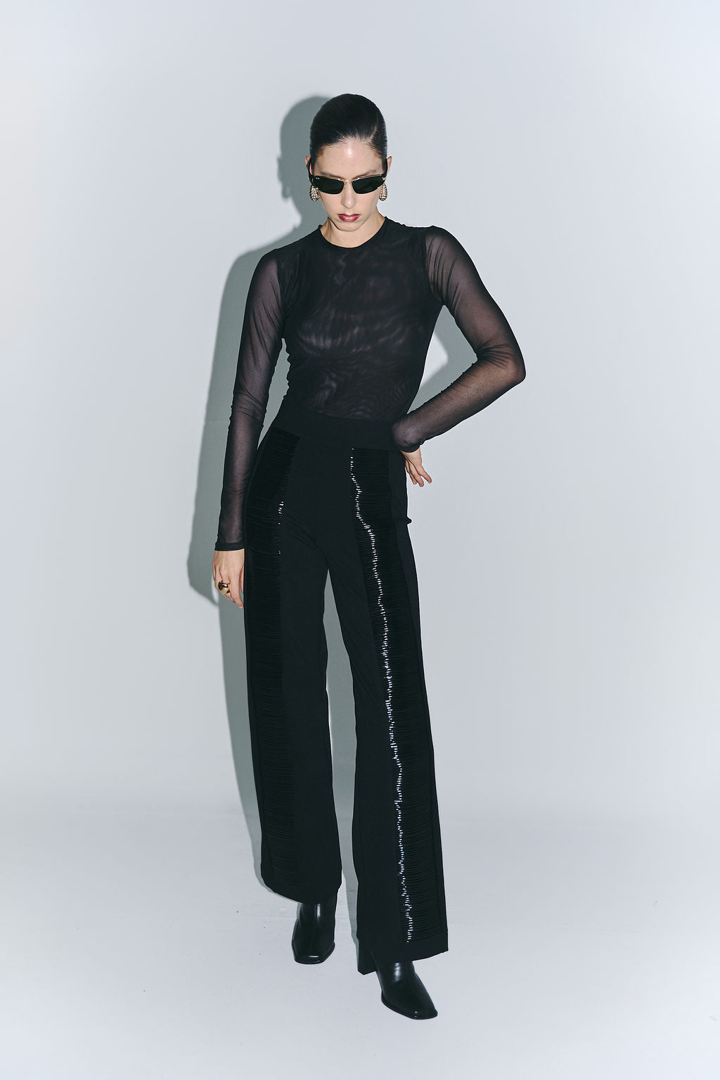 Top Mesh Negro