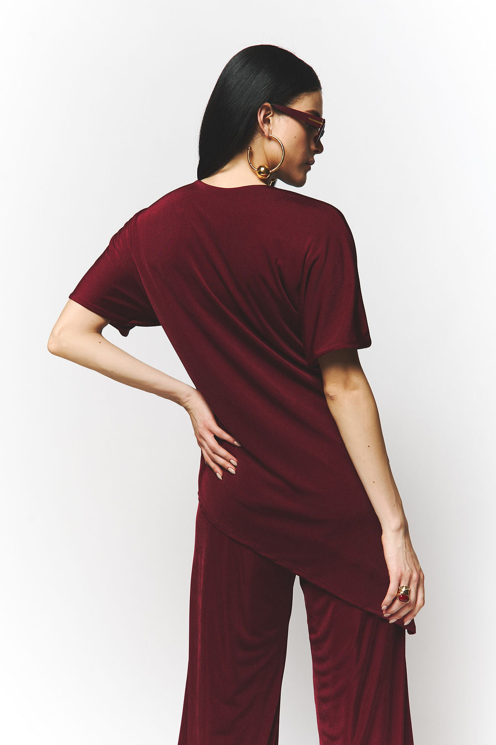 Eugenia Burgundy Top