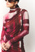 Alpha Burgundy Mesh Top