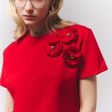 Cherry Red Magnolia T-shirt