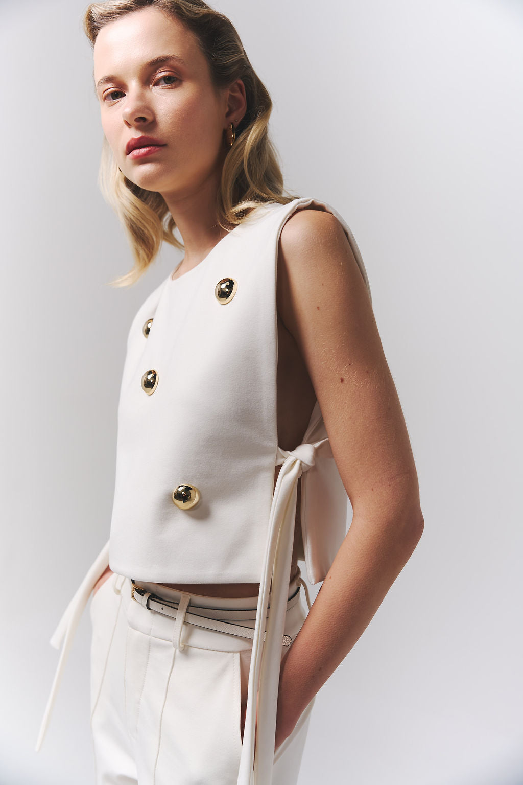 Flare Ivory Vest