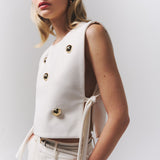 Flare Ivory Vest