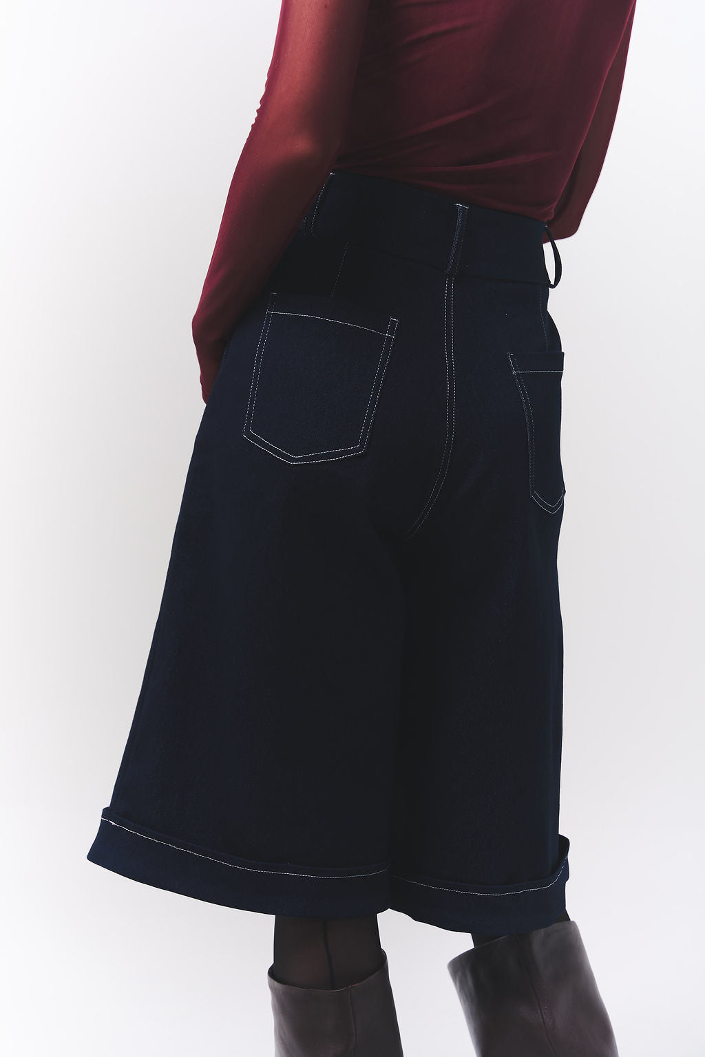 Denim Flare Bermuda